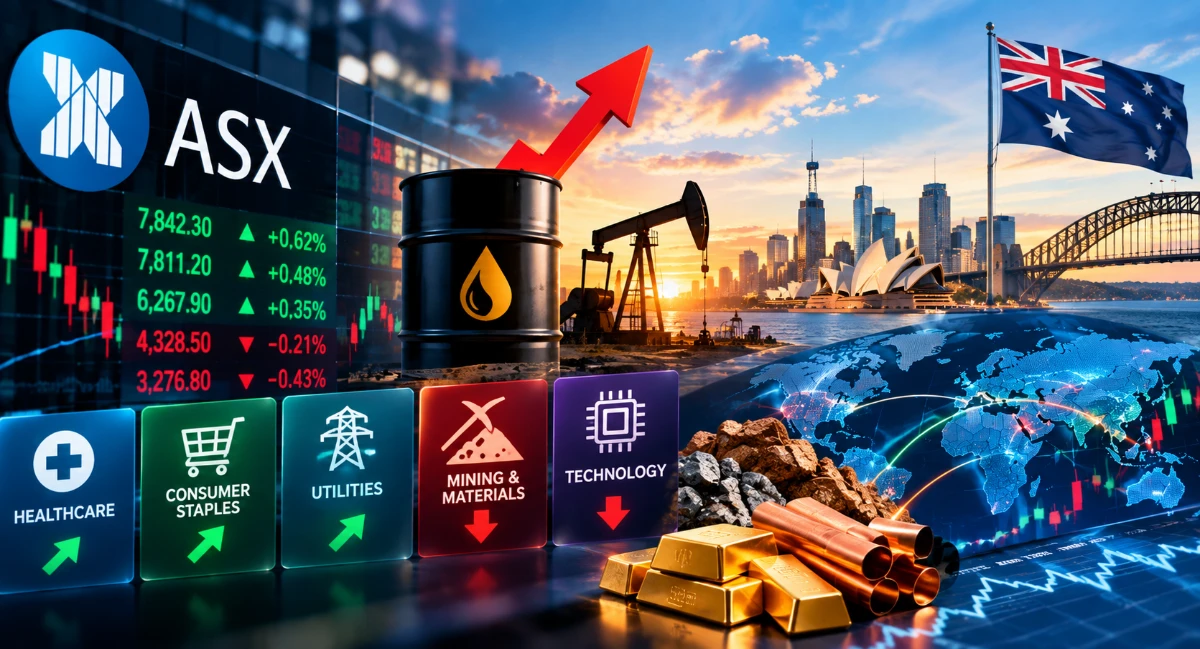 ASX Rebounds Slightly as Oil Shock and Tech Weakness Shape Trading