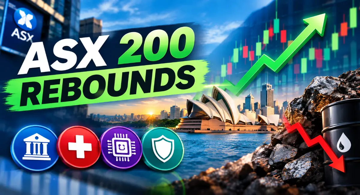 ASX 200 Rebounds From Multi-Week Lows as Banks and Technology Shares Lead